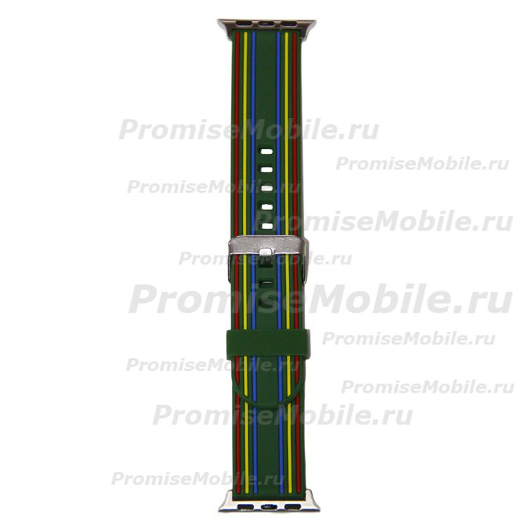 Ремешки для Apple Watch Series 1 (42 mm) силиконовый с классической пряжкой (рис.103) ― 