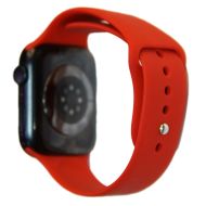 Ремешки для Apple Watch Series 1 (42 mm) Sport Band силиконовый (размер L) <красный>