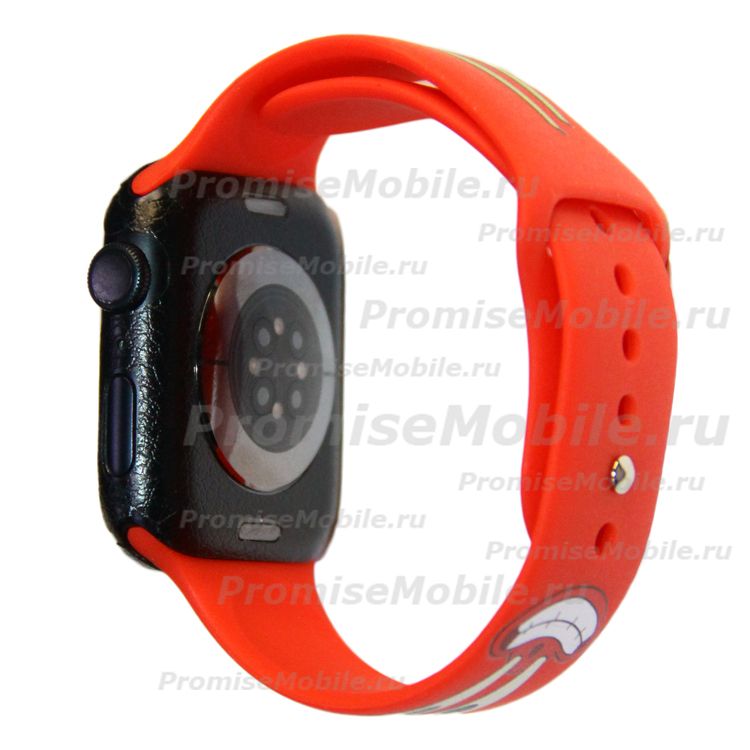 Ремешки для Apple Watch Series 1 (38 mm) силиконовый (рис. 015) ― 
