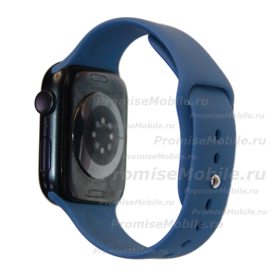 Ремешки для Apple Watch Series 4 (40 mm) Sport Band силиконовый (размер L) <синий океан> ― 