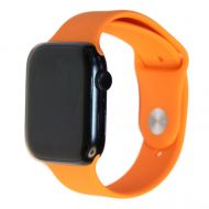 Ремешки для Apple Watch Series 1 (38 mm) Sport Band силиконовый (размер S) <оранжевый>