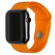 Ремешки для Apple Watch Series 1 (38 mm) Sport Band силиконовый (размер S) <оранжевый витамин>