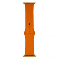 Ремешки для Apple Watch SE (40 mm) Sport Band силиконовый (размер S) <оранжевый витамин>