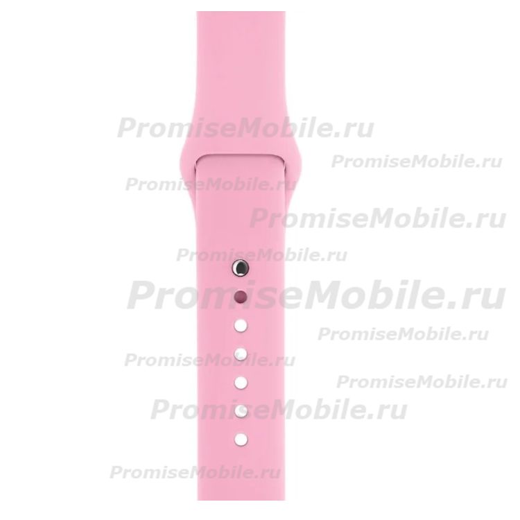 Ремешки для Apple Watch Series 5 (40 mm) Sport Band силиконовый (размер S) <светло-розовый> ― 