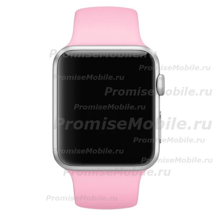 Ремешки для Apple Watch Series 5 (40 mm) Sport Band силиконовый (размер S) <светло-розовый> ― 