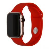 Ремешки для Apple Watch SE (40 mm) Sport Band силиконовый (размер S) <светло-красный>