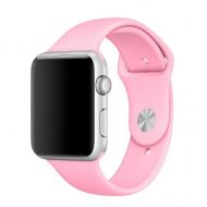 Ремешки для Apple Watch Series 7 (45 mm) Sport Band силиконовый (размер L) <светло-розовый>