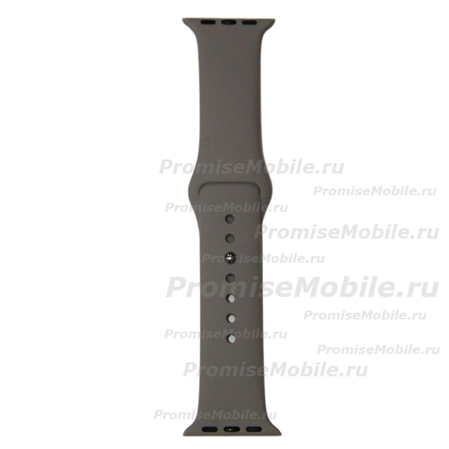 Ремешки для Apple Watch Series 7 (41 mm) Sport Band силиконовый (размер L) <серый> ― 