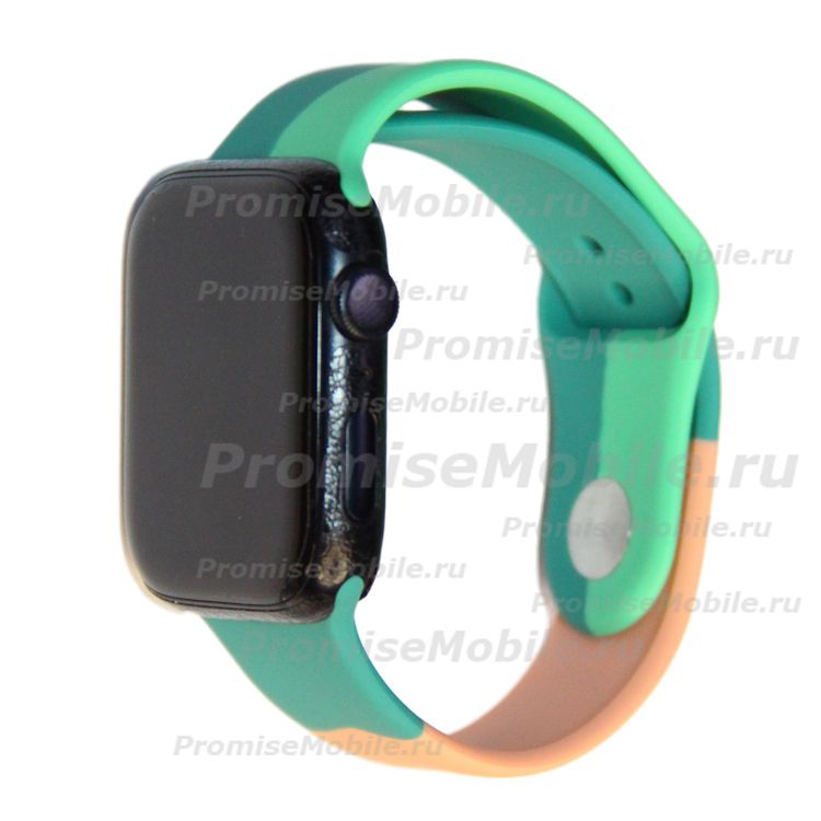 Ремешки для Apple Watch SE (44 mm) Sport Band силиконовый (рис. 007) ― 