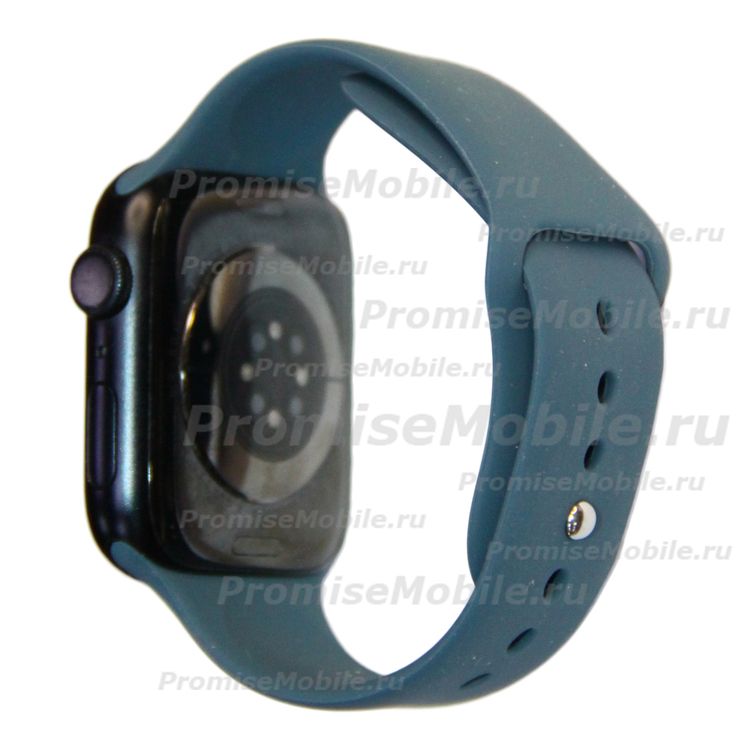Ремешки для Apple Watch Series 5 (40 mm) Sport Band силиконовый (размер S) <темно-синий> ― 