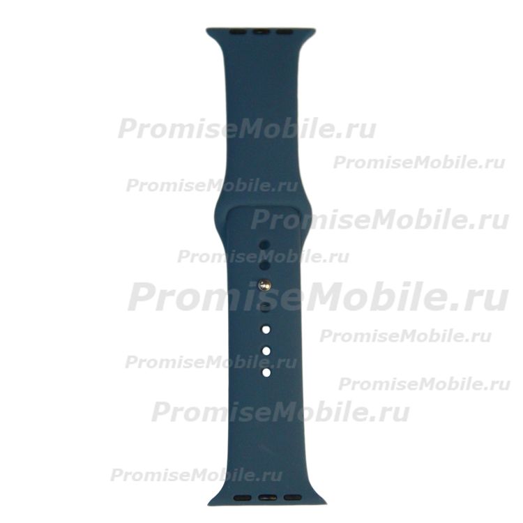 Ремешки для Apple Watch Series 5 (40 mm) Sport Band силиконовый (размер S) <темно-синий> ― 
