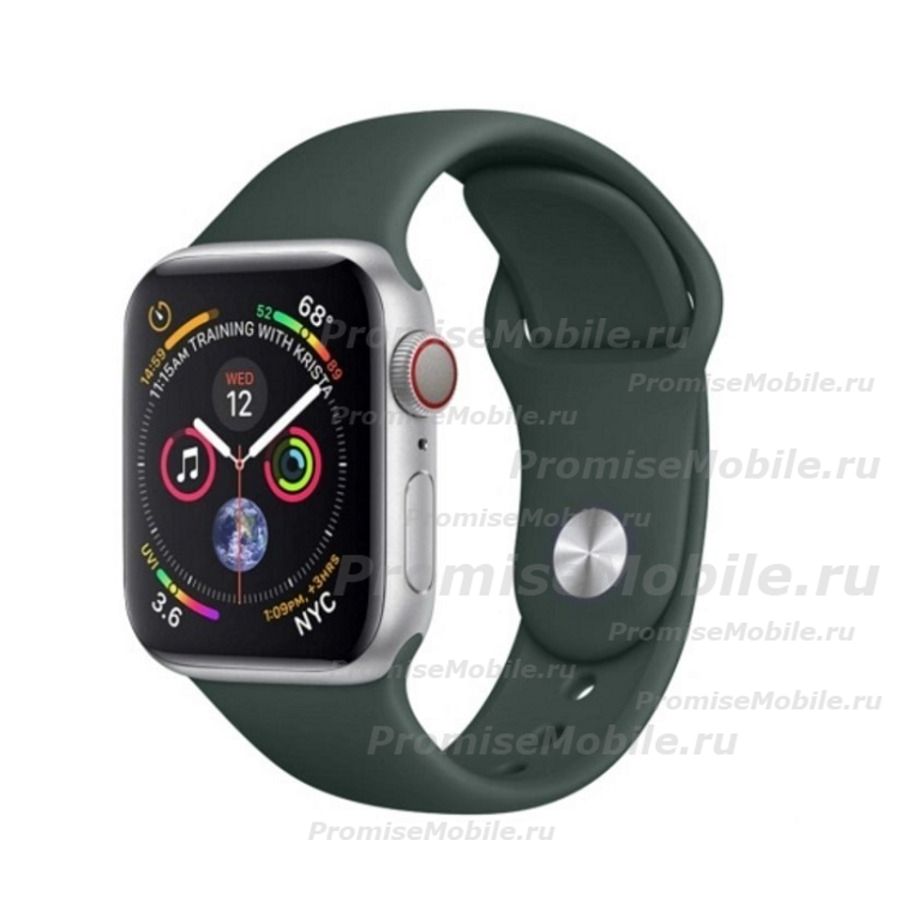 Ремешки для Apple Watch Series 2 (38 mm) Sport Band силиконовый (размер L) <кипрский зеленый> ― 