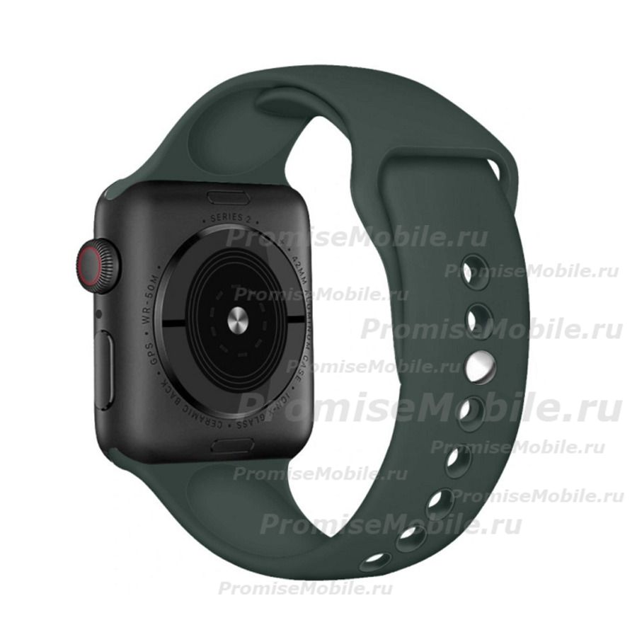 Ремешки для Apple Watch Series 2 (38 mm) Sport Band силиконовый (размер L) <кипрский зеленый> ― 