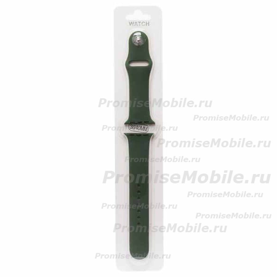 Ремешки для Apple Watch Series 2 (38 mm) Sport Band силиконовый (размер L) <кипрский зеленый> ― 