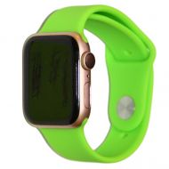 Ремешки для Apple Watch Series 1 (38 mm) Sport Band силиконовый (размер S) <салатовый>
