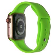 Ремешки для Apple Watch Series 7 (41 mm) Sport Band силиконовый (размер S) <салатовый>