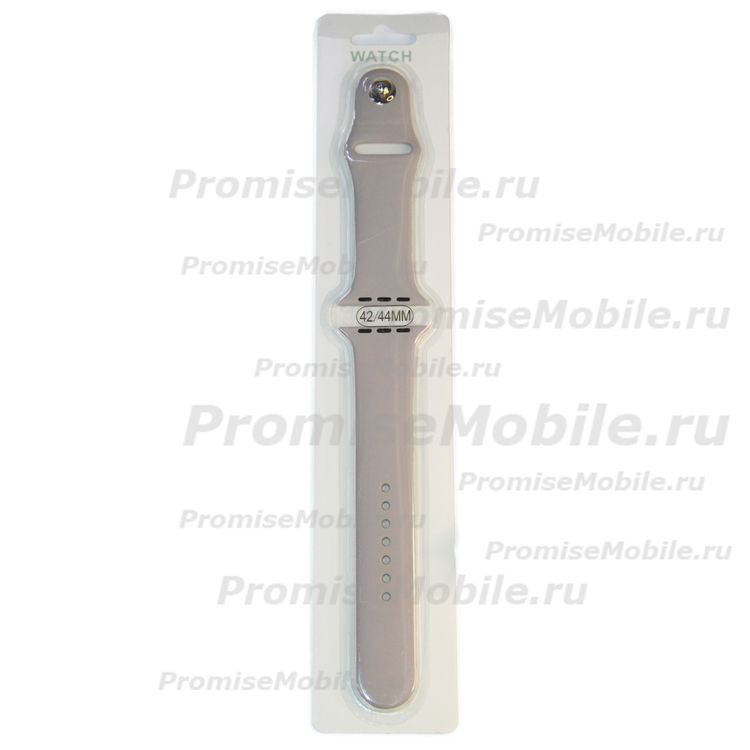 Ремешки для Apple Watch SE (44 mm) Sport Band силиконовый (размер L) <пудровый> ― 