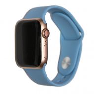 Ремешки для Apple Watch SE (44 mm) Sport Band силиконовый (размер L) <небесно-синий>