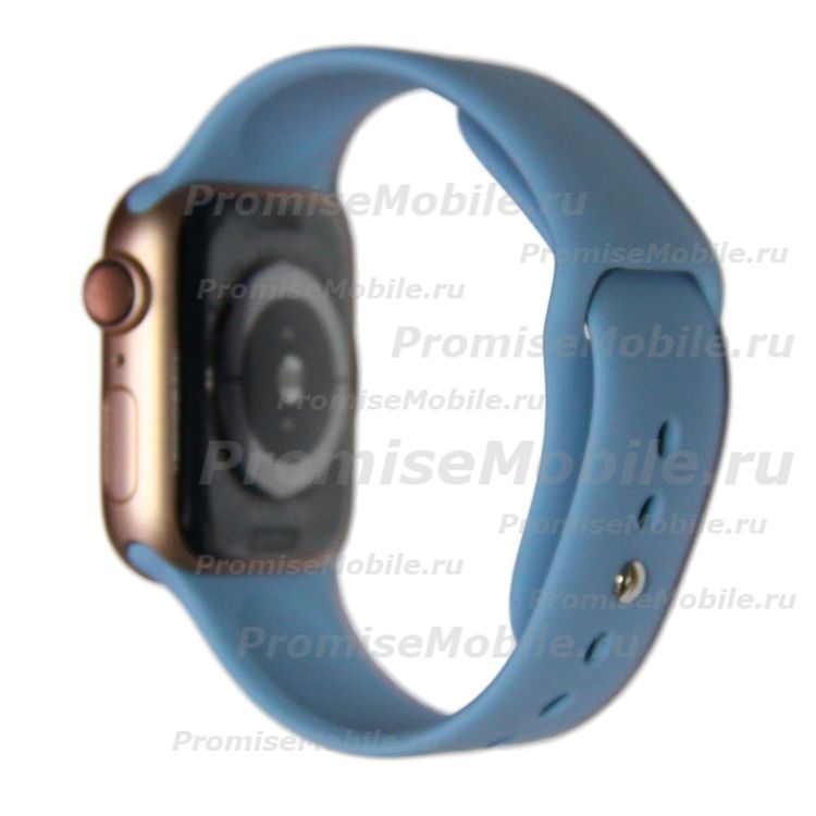 Ремешки для Apple Watch SE (44 mm) Sport Band силиконовый (размер L) <небесно-синий> ― 