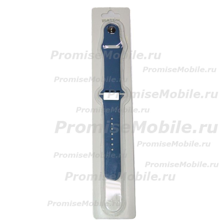 Ремешки для Apple Watch SE (44 mm) Sport Band силиконовый (размер L) <небесно-синий> ― 