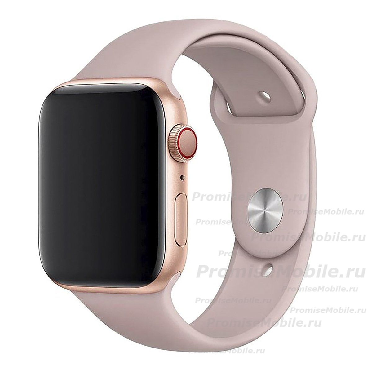 Ремешки для Apple Watch SE (44 mm) Sport Band силиконовый (размер L) <пудровый> ― 