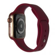 Ремешки для Apple Watch Series 5 (40 mm) Sport Band силиконовый (размер L) <баклажановый>