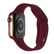Ремешки для Apple Watch Series 7 (41 mm) Sport Band силиконовый (размер L) <баклажановый>