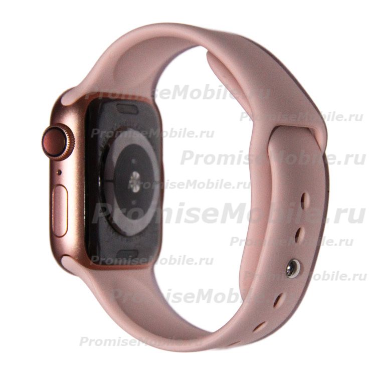Ремешки для Apple Watch SE (40 mm) Sport Band силиконовый (размер L) <розовый песок> ― 