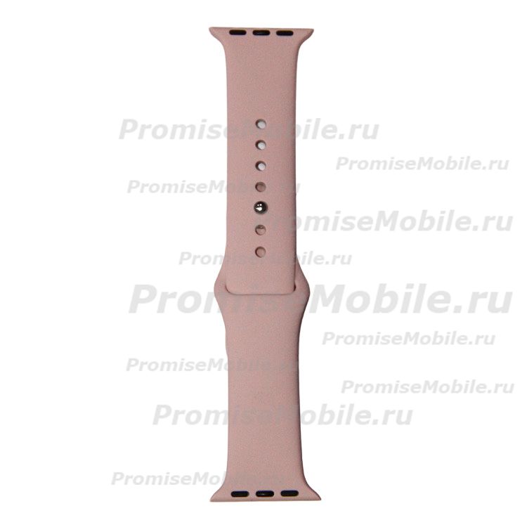 Ремешки для Apple Watch SE (40 mm) Sport Band силиконовый (размер L) <розовый песок> ― 
