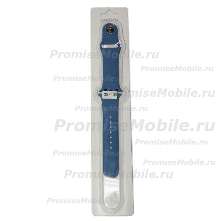 Ремешки для Apple Watch Series 4 (40 mm) Sport Band силиконовый (размер S) <небесно-синий> ― 