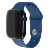 Ремешки для Apple Watch SE (40 mm) Sport Band силиконовый (размер S) <синий океан>