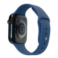 Ремешки для Apple Watch Series 4 (40 mm) Sport Band силиконовый (размер S) <синий океан>