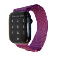 Ремешки для Apple Watch SE (44 mm) металлический миланский <фиолетовый>