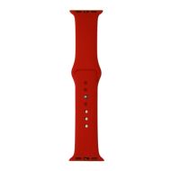 Ремешки для Apple Watch Series 1 (42 mm) Sport Band силиконовый (размер S) <темно-красный>