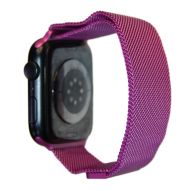 Ремешки для Apple Watch SE (40 mm) металлический миланский <фиолетовый>