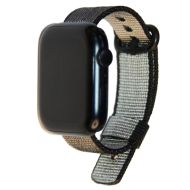 Ремешки для Apple Watch Series 1 (38 mm) плетеный нейлон <черный>