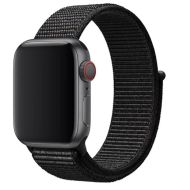 Ремешки для Apple Watch SE (40 mm) спортивный на липучке <черный>