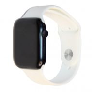 Ремешки для Apple Watch Series 6 (40 mm) Sport Band силиконовый (размер L) <белый>