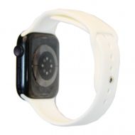 Ремешки для Apple Watch Series 6 (40 mm) Sport Band силиконовый (размер L) <белый>