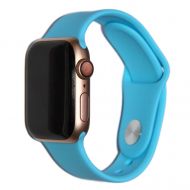 Ремешки для Apple Watch SE (40 mm) Sport Band силиконовый (размер L) <голубой>