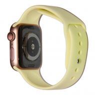 Ремешки для Apple Watch Series 7 (41 mm) Sport Band силиконовый (размер L) <лимонный крем>