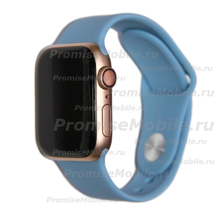 Ремешки для Apple Watch Series 5 (40 mm) Sport Band силиконовый  (размер L) <небесно-синий> ― 
