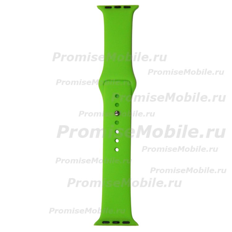 Ремешки для Apple Watch Series 5 (40 mm) Sport Band силиконовый (размер L) <салатовый> ― 