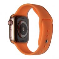 Ремешки для Apple Watch Series 7 (41 mm) Sport Band силиконовый (размер L) <свежая папайя>