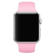 Ремешки для Apple Watch Series 1 (38 mm) Sport Band силиконовый (размер L) <светло-розовый>