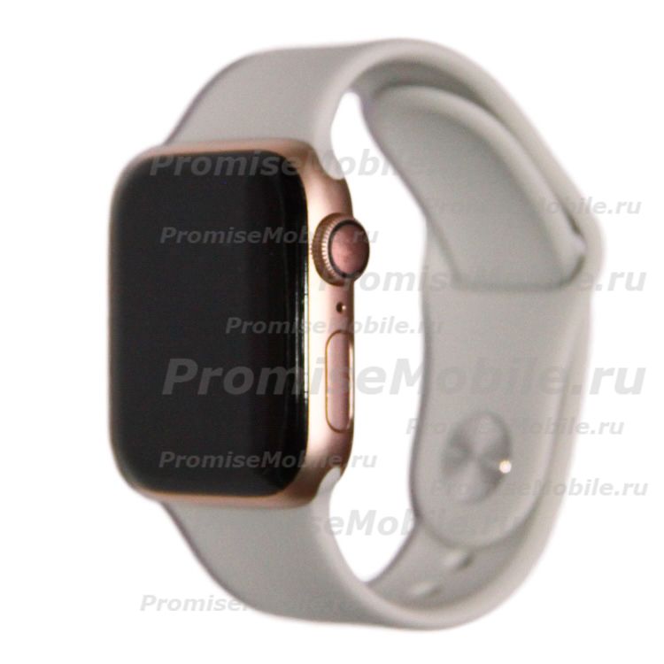 Ремешки для Apple Watch Series 6 (40 mm) Sport Band силиконовый (размер L) <светло-серый> ― 