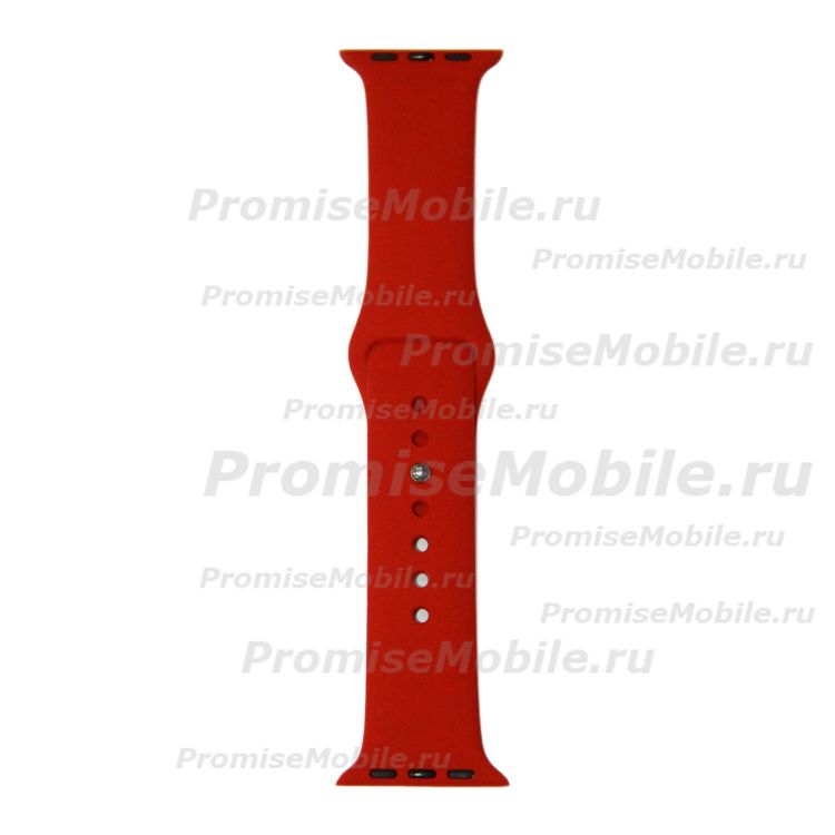 Ремешки для Apple Watch Series 1 (38 mm) Sport Band силиконовый (размер L) <темно-красный> ― 