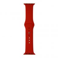 Ремешки для Apple Watch Series 1 (38 mm) Sport Band силиконовый (размер L) <темно-красный>