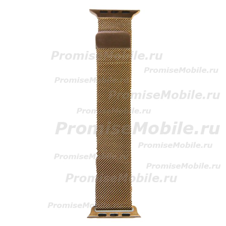 Ремешки для Apple Watch SE (44 mm) металлический миланский <розовое золото> ― 