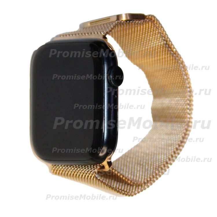 Ремешки для Apple Watch SE (44 mm) металлический миланский <розовое золото> ― 
